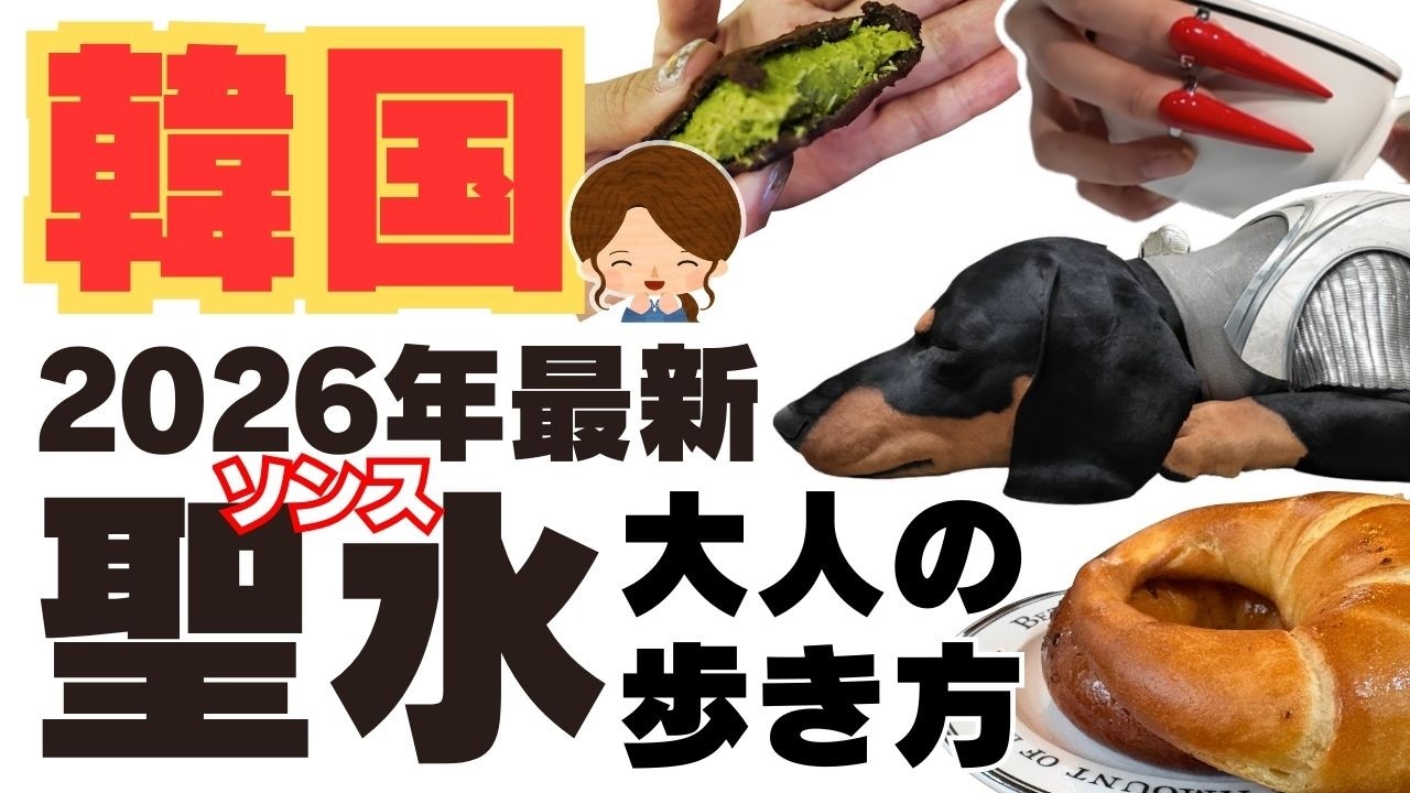 【韓国旅行最新情報】 2026年ソンス聖水おすすめスポット3選！大人世代の攻略法