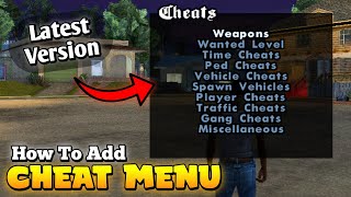 How To Add Cheat Menu In GTA San Andreas | English