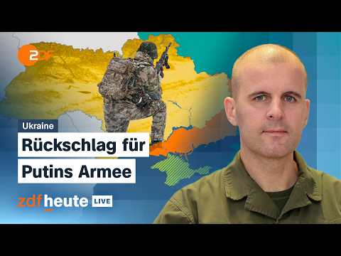 Starlink-Chaos: Wie die Ukraine Gebiete zurückerobert | Oberst Reisner bei ZDFheute live