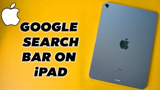 How To Add Google Search Bar on Home Screen on iPad