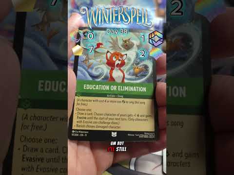 Day 38 opening a pack of Winterspell #lorcanacommunity #Disney #lorcanatcg #tcg #lorcana
