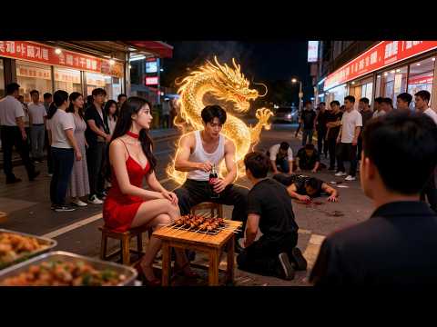 窮小子路邊攤打開一瓶可樂被惡霸找茬，怎料他是修煉仙術的神人，一秒放倒十個混混，黑幫老大當場送出百億家產跪下叫他主人！ #路邊攤戰神