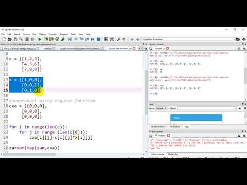 Assignment Problem With Python 01 Matrix Operation With Numpy