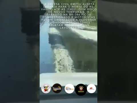 🌩️ Temporal com granizo causa estragos no Norte do RS e deixa região em alerta