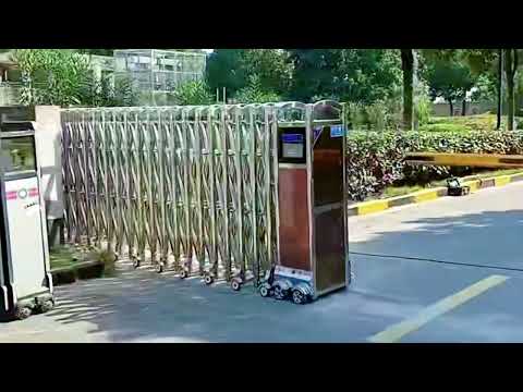 Stainless steel electric telescopic door case video