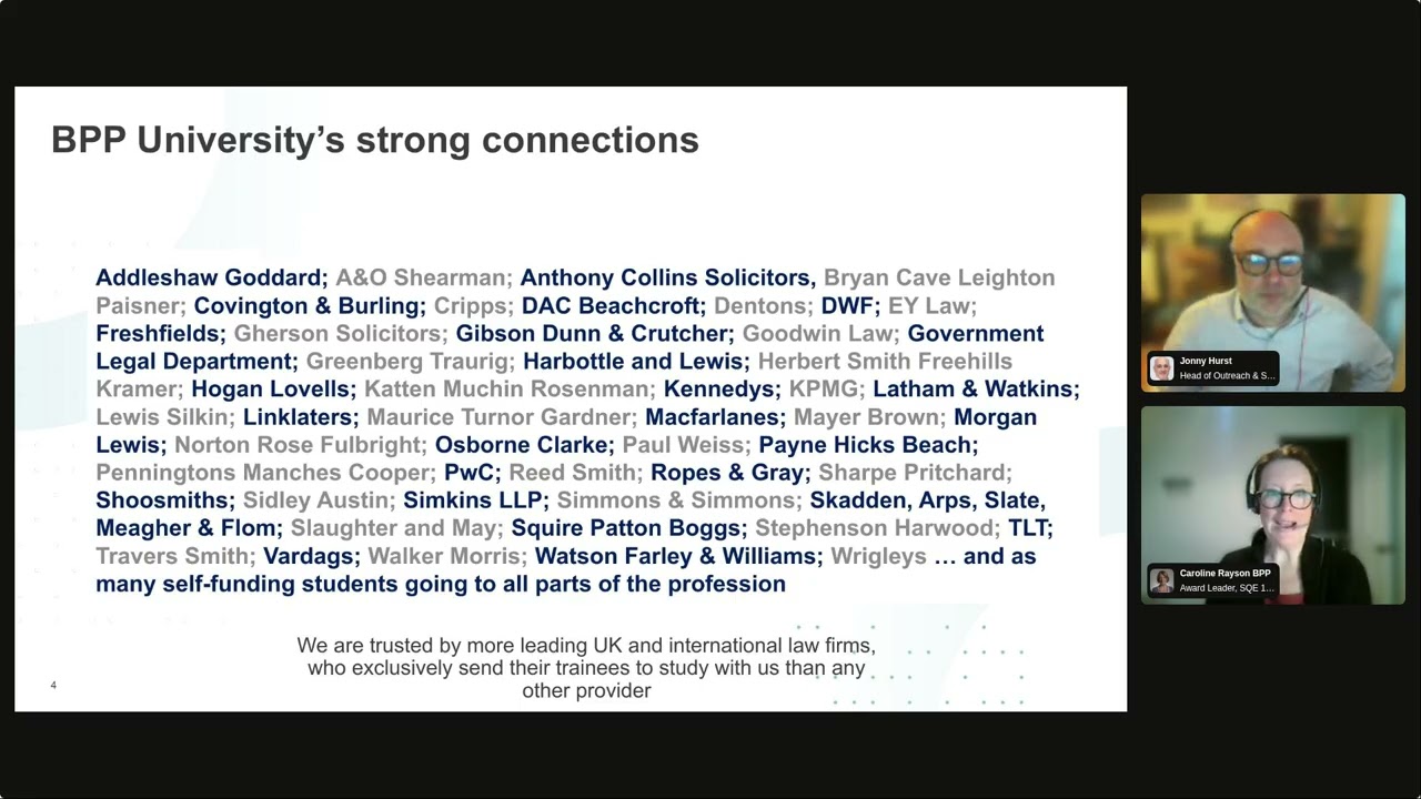 SQE pass rates explained – with BPP