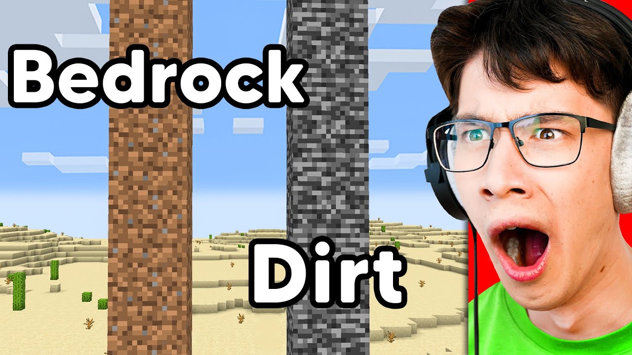 I Fooled my Friend by SWAPPING Bedrock and Dirt in Minecraft…