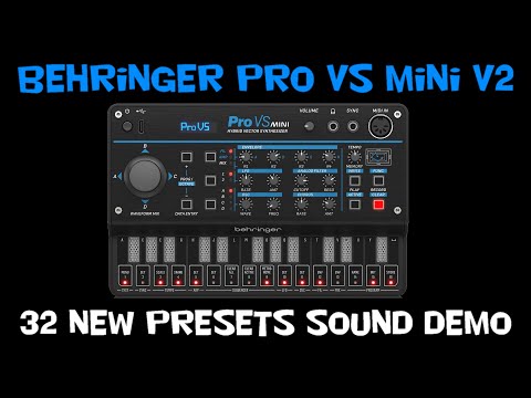 Behringer Pro VS Mini demo of new sounds in V2 firmware