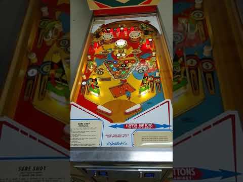 Sure Shot Pinball machine fully working PART 1