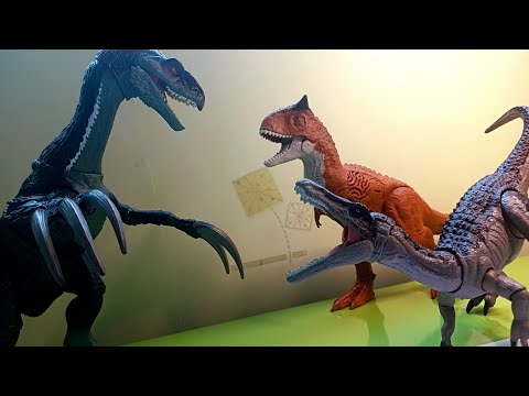 Therizinosaurus vs. Carnotaurus & baryonyx