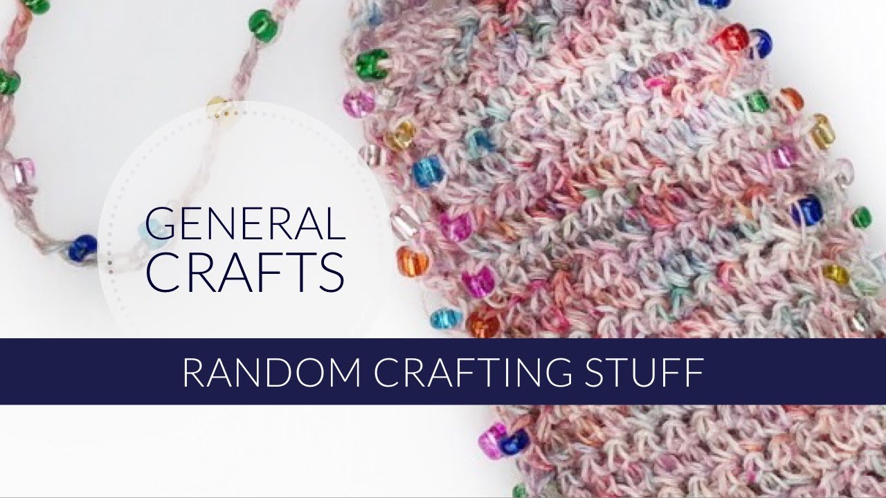 Adding beads to crochet and knitting tutorial