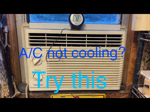 A/C window unit not cooling?  Try this