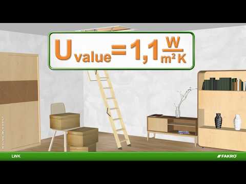 Vindstrappa Fakro LWK 280 Vitmålad Lagerfört