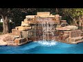 Beautiful Sandstone Waterfall By Atlantis Pools Tulsa