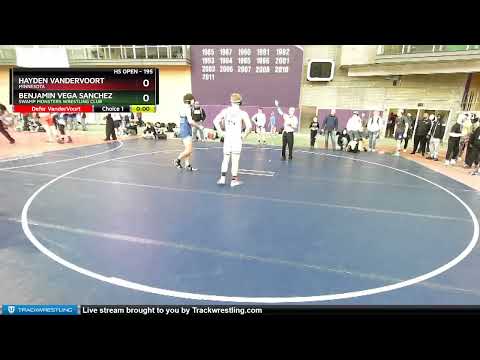 195 Lbs Semifinal - Benjamin Vega Sanchez, Swamp Monsters Wrestling Club Vs Hayden VanderVoort, Mi