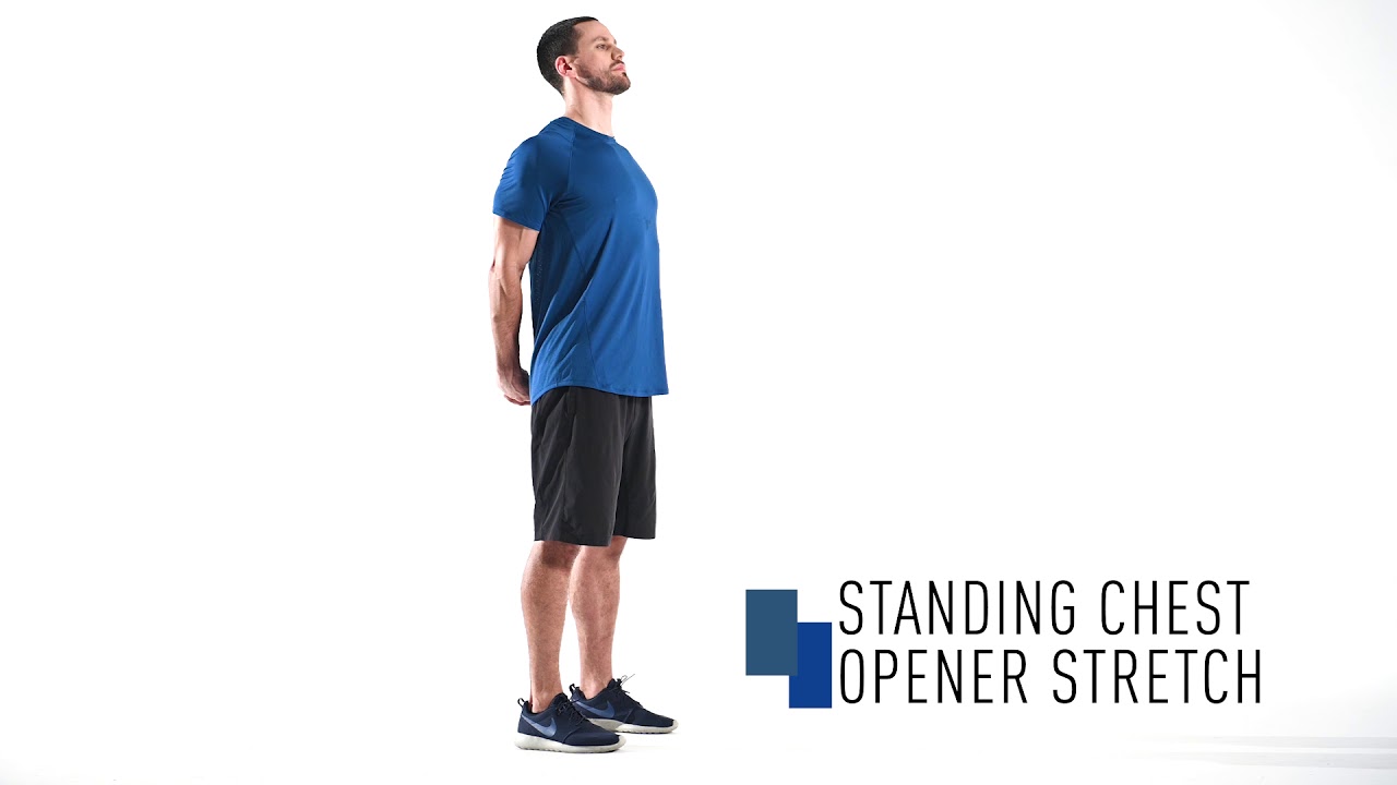 Standing Chest Opener Stretch - YouTube