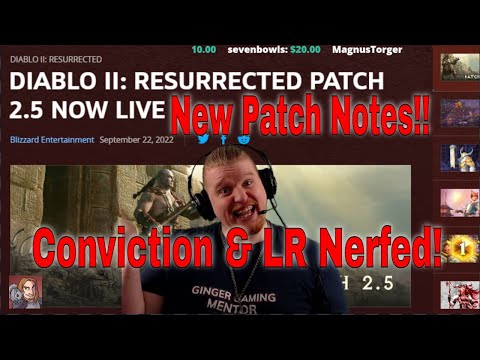 D2R 2.5 Updated Patch Notes Oct 3rd (Conviction & LR Penalty Restored)