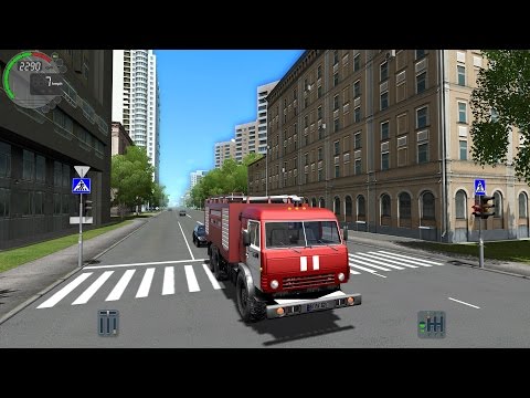 City Car Driving 1.5.0 КамАЗ 5350 Fire Truck TrackIR 4 Pro [1080P]