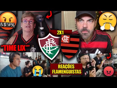 REAÇÕES dos FLAMENGUISTAS - FLUMINENSE 2X1 FLAMENGO - BRASILEIRÃO 2025 - VAMOS RIR DO FLA! REACT