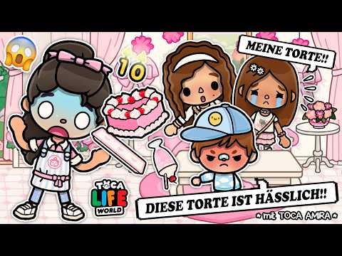 ENGLISH 😱 A HORROR DAY at the BAKERY 🎂 Lina’s First Job – Part 2 🍰 *all parts with Voice* TOCA STORY