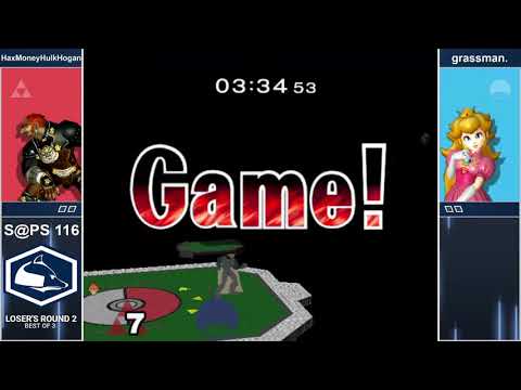 S@PS 116 - HaxMoneyHulkHogan vs grassman. - Loser's Round 2 - Melee Singles