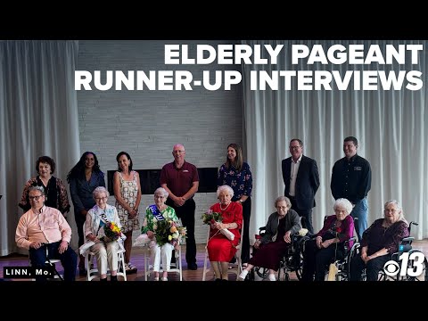 Runner-up interviews at Elderly Persons Pageant