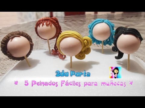 Como peinar  muñecas de porcelana fria  2da parte - Hairstyles dolls cold porcelain