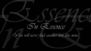 In essence - you will never find another love like mines