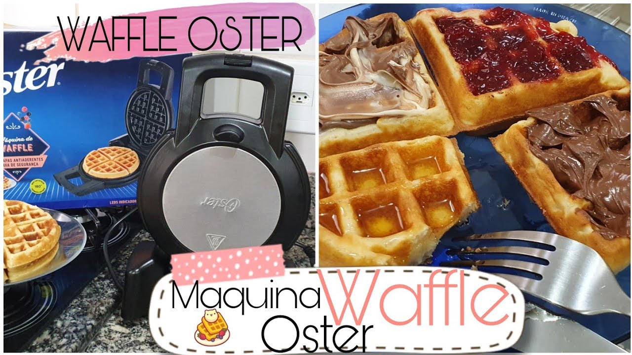 🔥🧇Maquina de WAFFLE OSTER | Fazendo a CURA | Usando pela 1° vez + Receitinha top de Waffles 🧇🔥