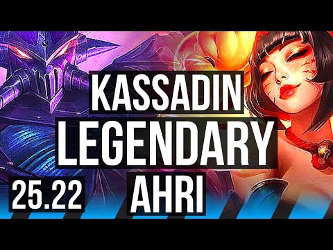 KASSADIN vs AHRI (MID) | 15/1/2, Legendary | EUW Master | 25.22