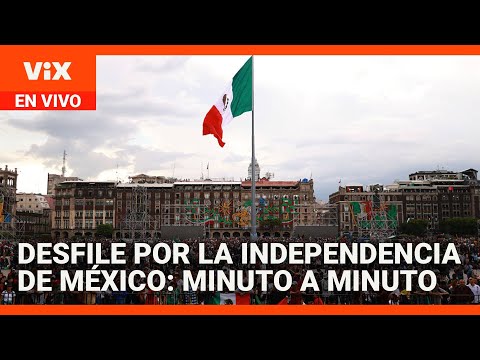 Desfile Cívico Militar por la Independencia de México integrado por 16,000 efectivos