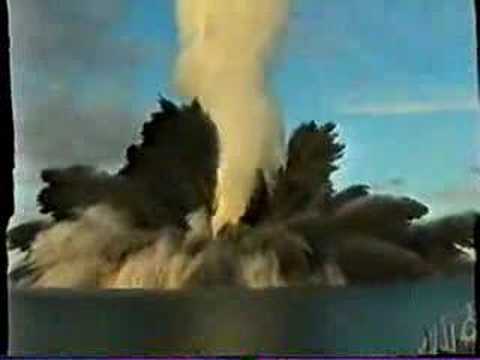 AWESOME VIDEO of depth charge explosion
