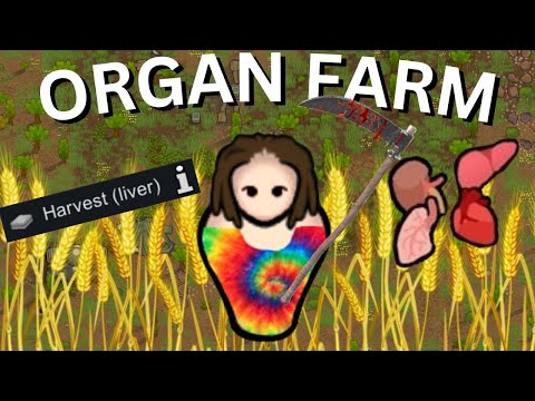 I Created an Organ Farm Using Hippies In Rimworld