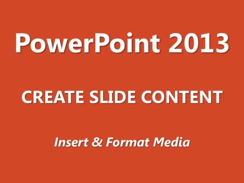 MOS Review - PowerPoint 2013 - Create Slide Content - Part 6 of 6