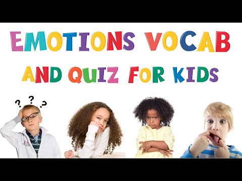 Emotions For Kids | Vocabulary And Game | ESL Kids | 4K