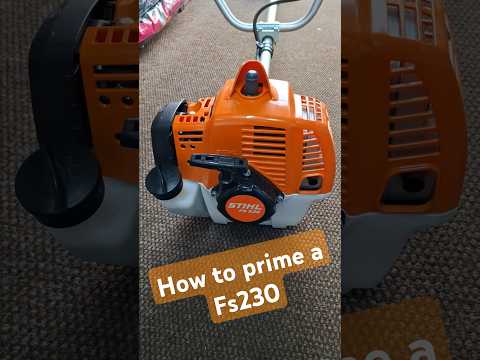 How to prime a Stihl fs230 easy. #michaelstoolbench #stihl #gardenequipment #fs230 #brushcutter
