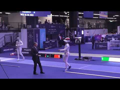 World Championships 2023 SWF - L16 - Arianna Errigo ITA v Ysaora Thibus FRA