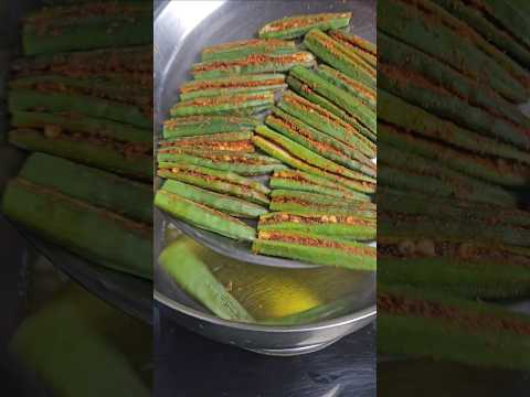 Bhindi's new recipe #shorts #trending #viralvideo #indianfood #bhindi #cooking