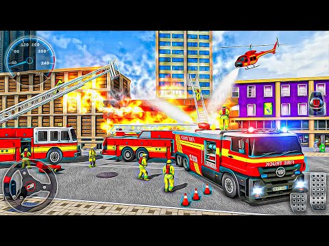 Real Firefighters Truck Drive - American FireFighter Truck Driving Simulator - Best Android GamePlay