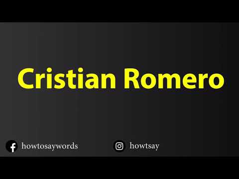 How To Pronounce Cristian Romero