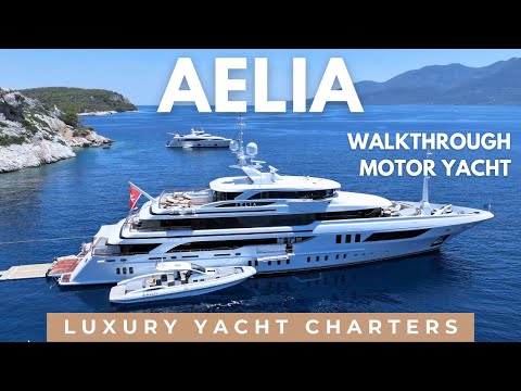 Aelia ⛵  SuperYacht Walkthrough | Greece | Luxury Yacht Charters