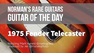 Video thumbnail for 1975 Fender Telecaster | Guitar of the Day - Tom Petty Week! by Normans Rare Guitars