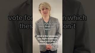 What is the takeaway you hope audiences leave after watching your film? #dystopia