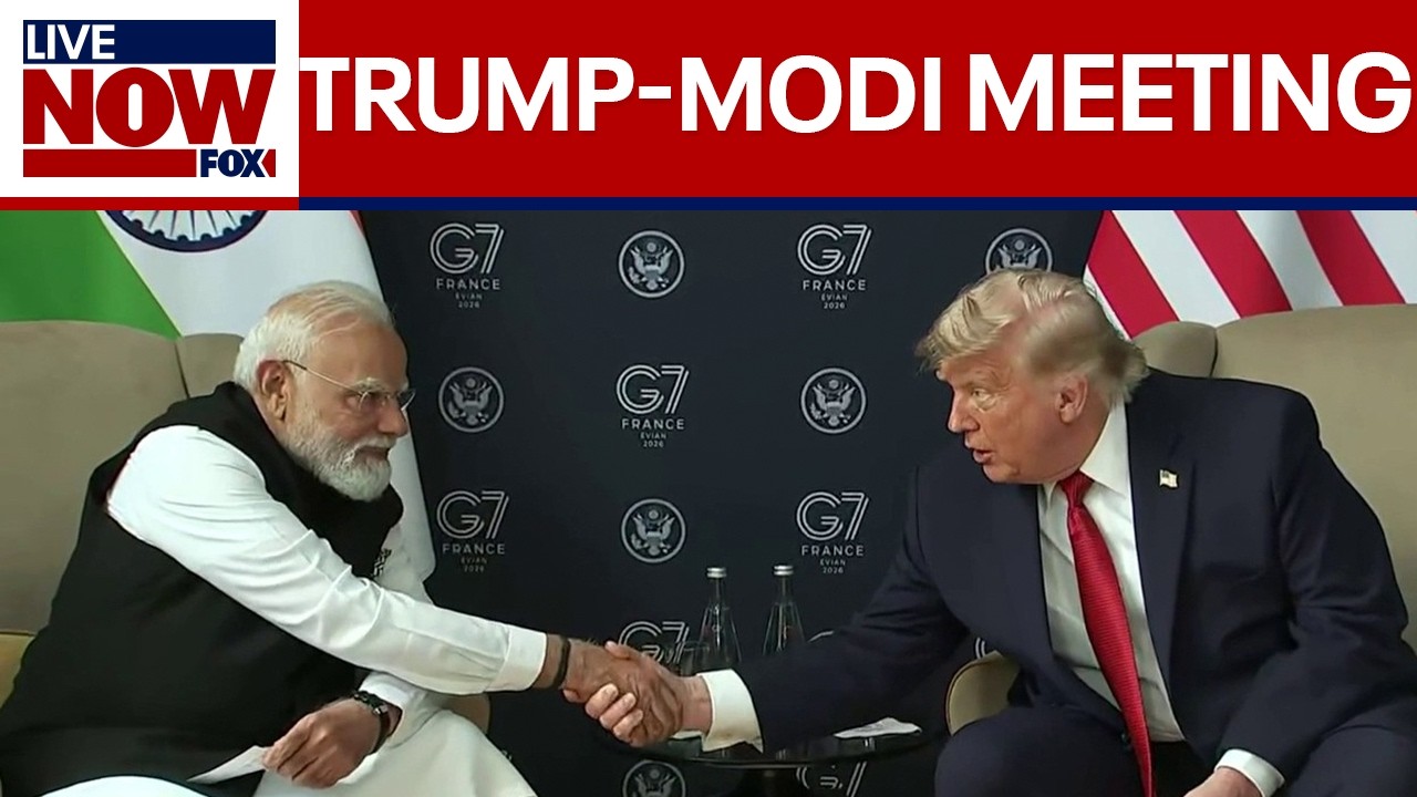President Trump meets with Indian Prime Minister Modi at G7 Summit