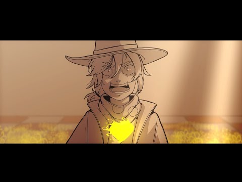 undertale yellow animation - Clover meeting asgore in no mercy run