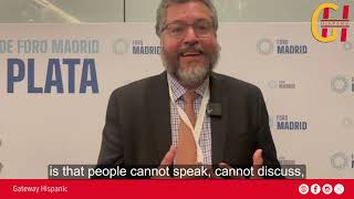 Ex Canciller Ernesto Araújo, Foro Madrid 2024