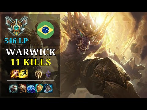 Warwick Jungle vs Karthus - 11 kills - Saia Rodada BR Grandmaster (546 LP) Patch 11.5