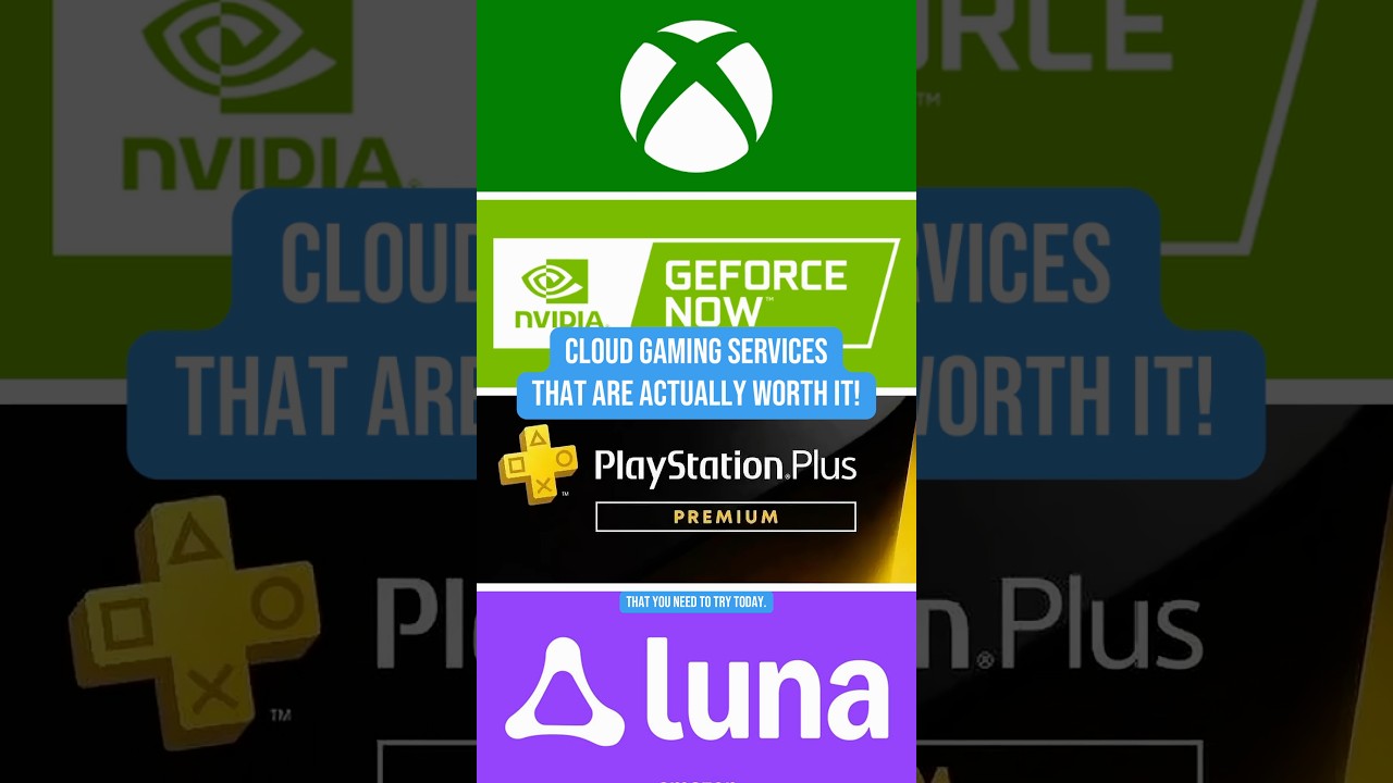 Cloud Gaming Services Compared! Which One is Best For You ☁️🎮🤔 #xboxgamepass #geforcenow