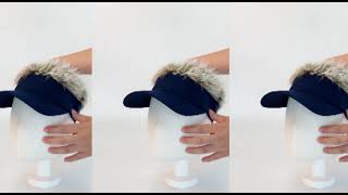 Flair Hair Sun Visor Cap with Fake Hair Wig Novelty