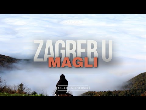 View of Zagreb in the fog from Sljeme/Slow living/Healthy lifestyle